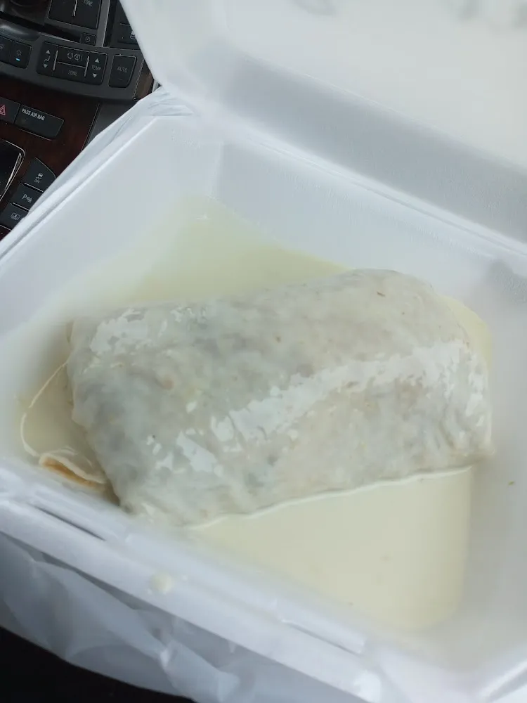 Steak Burrito Queso Style